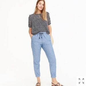 J. Crew Point Sur Seaside Chambray Jogger Pants